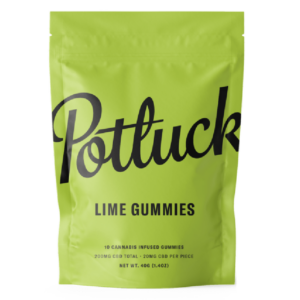 Potluck Extracts – Lime Gummies (CBD) – 200mg | Budderweeds Canada