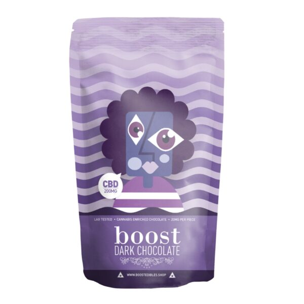 Boost – THC Dark Chocolate Bars – 200mg | Budderweeds Canada