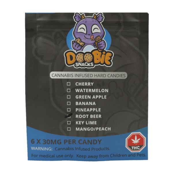 Doobie Snacks – Hard Candies – 180mg THC | Budderweeds Canada