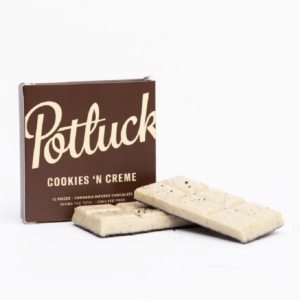 Potluck – Infused Chocolate – Cookies & Cream – 300mg THC | Budderweeds Canada