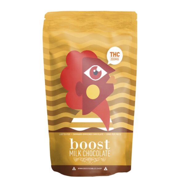 Boost – THC Dark Chocolate Bars – 200mg | Budderweeds Canada