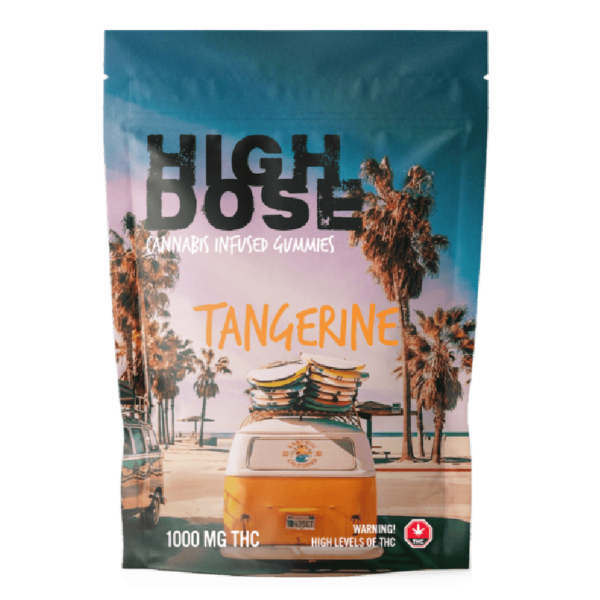 High Dose – cannabis Infused Gummies – Tangerine – 1000mg/1500mg | Budderweeds Canada