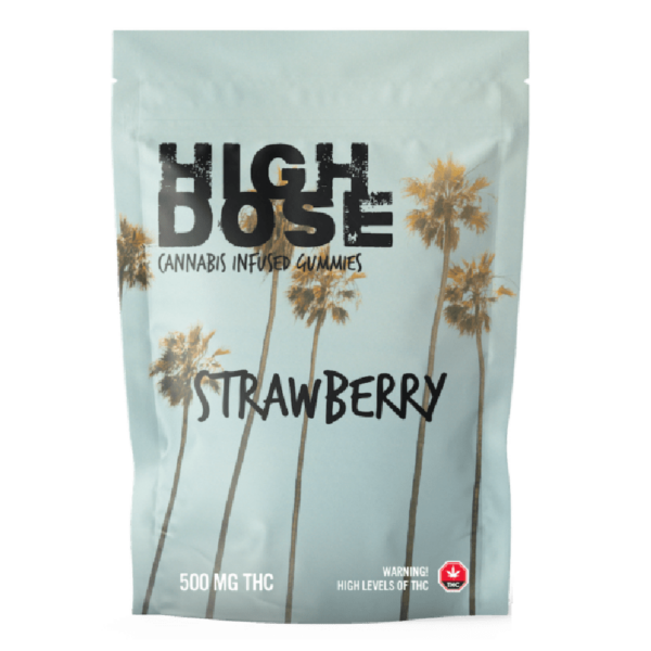 High Dose – cannabis Infused Gummies – Strawberry – 500mg/1000mg | Budderweeds Canada