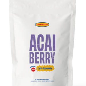 OneStop – Açai Berry CBD Gummies 500mg | Budderweeds Canada