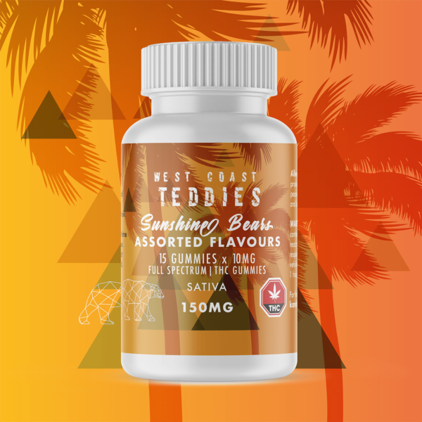West Coast Teddies – Sunshine Bears – Sativa (150mg) | Budderweeds Canada
