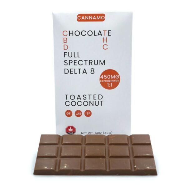 Cannamo – Full Spectrum CBD 1:1 Delta 8 Chocolate – 450mg | Budderweeds Canada