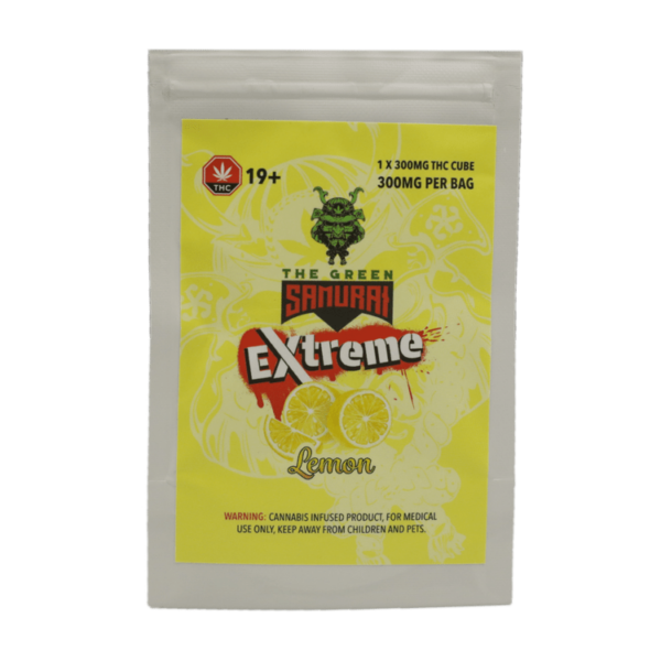 Green Samurai Extreme – Lemon Gummy – 300mg THC | Budderweeds Canada